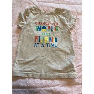 Gray T-shirt with Cap Sleeves